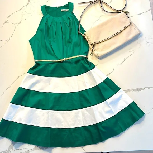 Eliza J | Dresses | Preppy Polishedor Chunky Belt Doc Martens You Do You  Eliza J Green Dress | Poshmark
